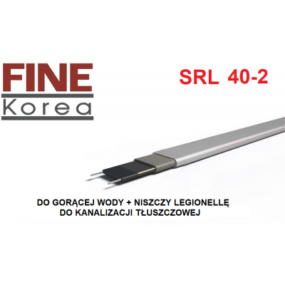 Samoregulujący kabel grzewczy do gorącej wody, zwalcza bakt. legionelli, do kanalizacji tłuszczowej, FINE KOREA SRL-40 moc:40W/m