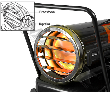 Nagrzewnica kerona- regulacja strumienia powietrza