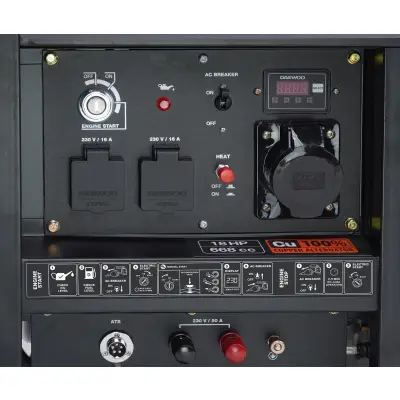 Agregat prądotwórczy DAEWOO AVR Diesel DDAE 11000XE 230V, moc: 8,0/7,5kW