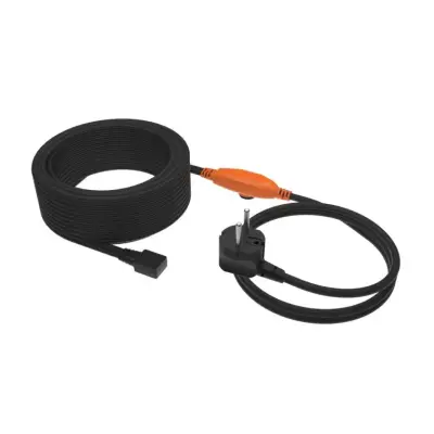 Kabel grzejny EPOLY PFP 25m 23W/mb, 560W z termostatem przylgowym PTC +4st.C ON+10st.C OFF do rur, rynien, dachów, pionów, roślin letnich