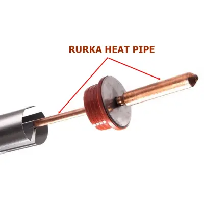 Rurka miedziana - wkład heat pipe kolektora słonecznego ULRICH seria SM/ST