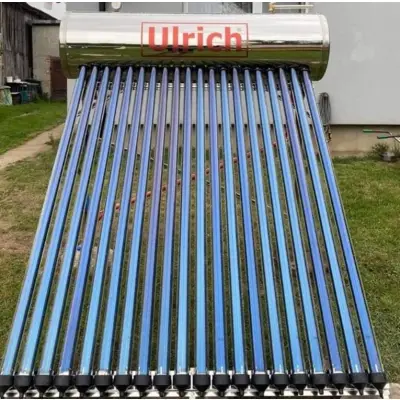 Kolektor słoneczny z zasobnikiem 300l Ulrich Solar-Ma SM-300 pow. 2,4m2 - zestaw solarny 30-rurowy próżniowy heat-pipe dla 8-12 osób