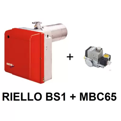 Palnik gazowy RIELLO BS1 (L=70 - 116mm) z rampą gazową MBC65 1/2