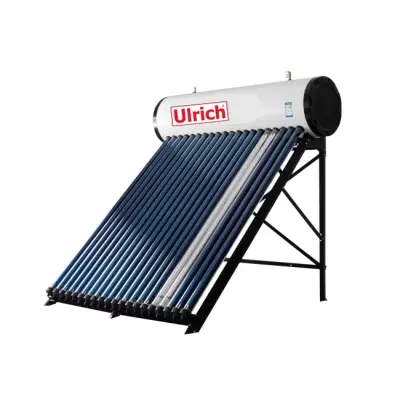 Kolektor słoneczny z zasobnikiem 240l ULRICH SOLAR-MAX SM-240 pow. 1,92m2 - zestaw solarny 24-rurowy próżniowy heat-pipe dla 5-7 osób