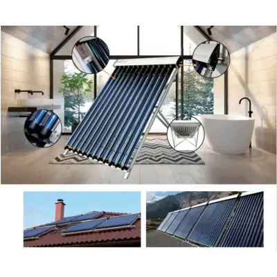 Kolektor słoneczny ULRICH SOLAR-TECH ST 1800/15 pow. 1,2m2 - zestaw solarny 15-rurowy próżniowy heat-pipe do zasobnika 120-150l