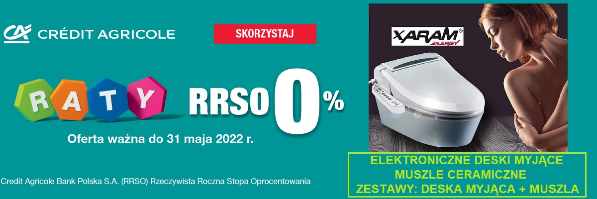 Prawdziwe raty 0% na elektroniczne deski myjące oraz ZESTAWY!