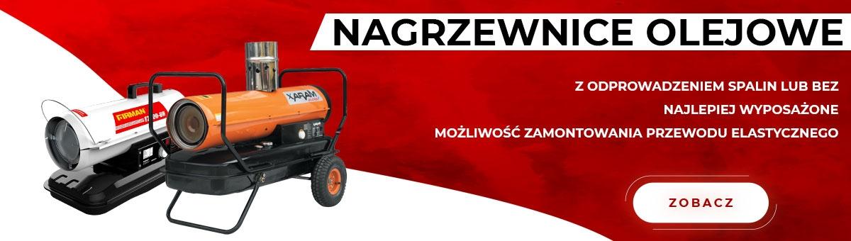 Dmuchawy olejowe do ogrzewania magazynów, warsztatów, tuneli fol