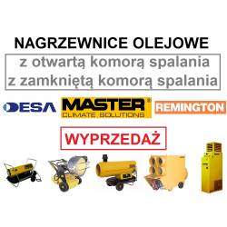 <b>NAGRZEWNICE OLEJOWE. MASTER, DESA, REMINGTON</b> WYPRZEDAŻ