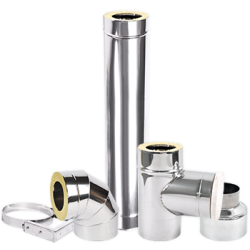 <b>Kominy stalowe jednościenne i dwuścienne, ocieplone</b>