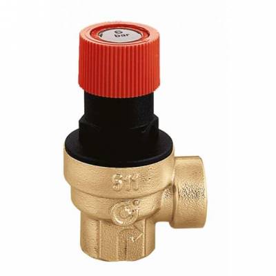 Zawór bezpieczeństwa, przyłącza z gwintem wewnętrznym, CALEFFI 513 1/2″ 1.5 bar