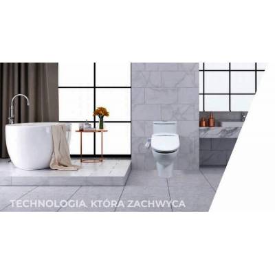 Elektroniczna, wielofunkcyjna deska myjąca WC z funkcją bidetu, podgrzewana deska myjąca XARAM Energy Q-5500 wersja: krótla (R). kod: XE-Q5500R