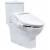 Misa, muszla ceramiczna WC stojąca kompakt bezrantowa, bezkołnierzowa - rimless XARAM Energy Brague Horizontal, odpływ poziomy