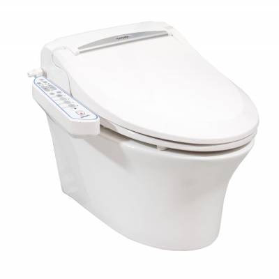 KOMPLET-toaleta myjąca: elektroniczna deska myjąca XARAM Energy Q-5500 (wersja długa EL) + misa ceramiczna WC przyścienna XARAM Energy Milan