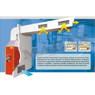 Piec grzewczy nadmuchowy olejowy Araj TERMO 30 / TermEfekt PGA-30 moc 35 kW, paliwo: olej opałowy lub napędowy