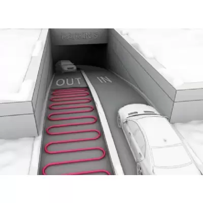 Samoregulujący kabel grzewczy do odladzania podjazdów i topienia śniegu, lodu; pod beton, asfalt, kamienie FINE KOREA seria SM2-CR, moc: 80W/mb