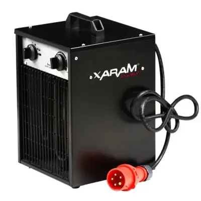 Przenośna nagrzewnica elektryczna, dmuchawa powietrza elektryczna 400V/50Hz XARAM Energy XE-ZEF5 400V/50Hz, moc: 5kW