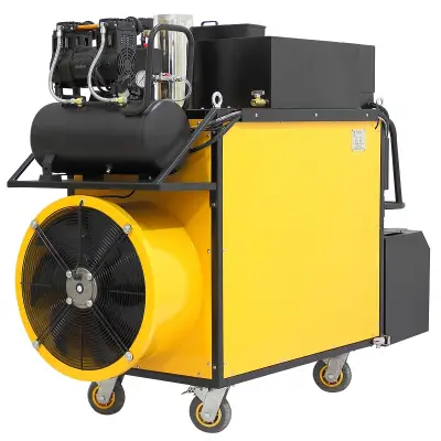Piec grzewczy multi olejowy XARAM Energy KVH-5000 moc: 80-120 kW, 12000m3/h, zbiornik 90l, sprężarka, sterowanie, 2 x wylot powietrza z rękawami 3m