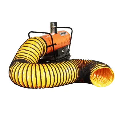 Przewód elastyczny niepalny XARAM Energy i TIGER KING dł-7,6m, śr-305mm, 550g/m2 do transportu gorącego powietrza, do wentylacji, do nagrzewnic