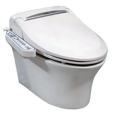 Zestaw-toaleta myjąca: elektroniczna deska myjąca z bidetem XARAM Energy Q-5500 EL+ misa ceramiczna WC przyścienna XARAM Energy Milan