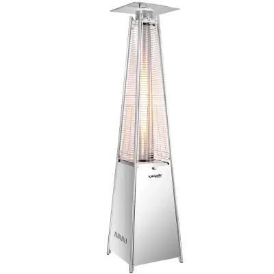 Parasol grzewczy gazowy, ogrodowy XARAM Energy Piramida INOX, moc: 13kW, kod: HT-H-2002