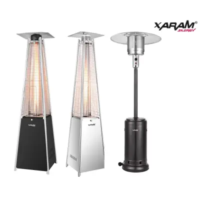 Parasol grzewczy gazowy, ogrodowy XARAM Energy Rondo Black, moc: 15kW, kod: HT-H-3001