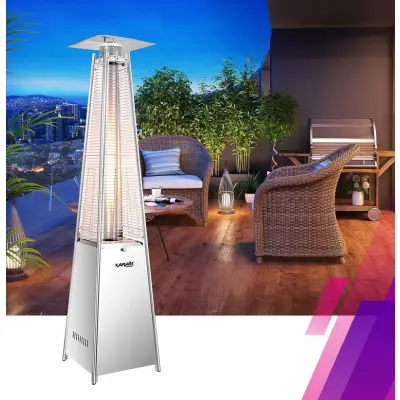 Parasol grzewczy gazowy, ogrodowy XARAM Energy Piramida Black, moc: 13kW, KOD: HT-H-2001