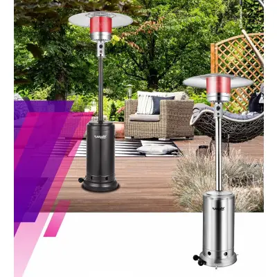 Parasol grzewczy gazowy, ogrodowy XARAM Energy Rondo Black, moc: 15kW, kod: HT-H-3001