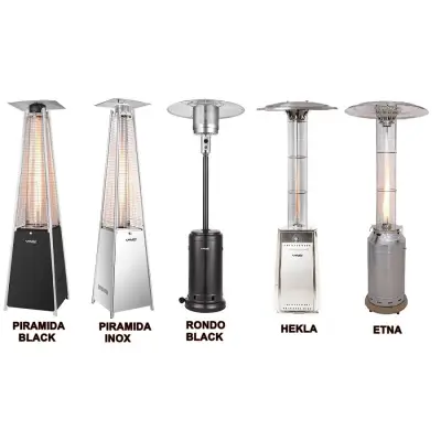 Parasol grzewczy gazowy, ogrodowy XARAM Energy Piramida INOX, moc: 13kW, kod: HT-H-2002